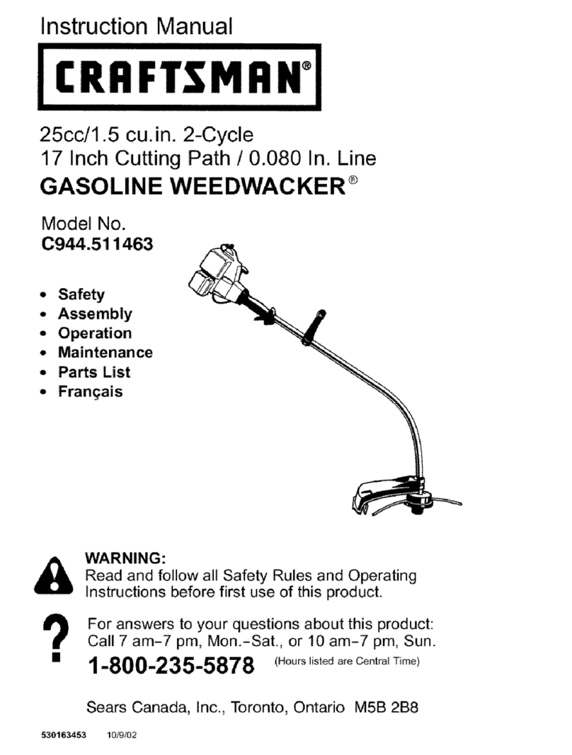 Craftsman WEEDWACKER C944.511463 User manual