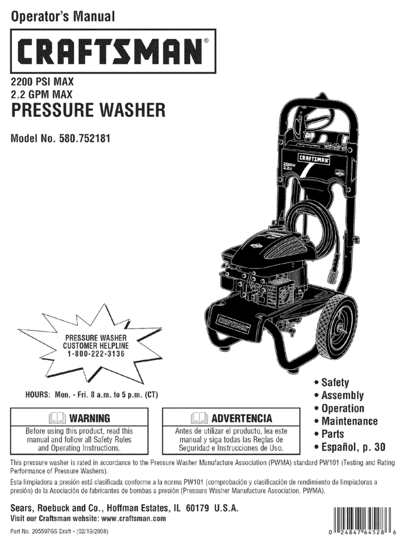 Craftsman 580.752181 Operator's manual