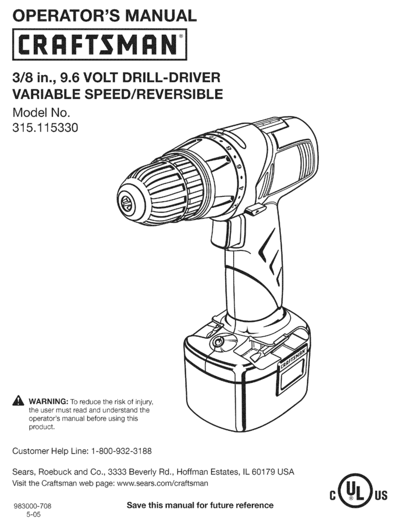 Craftsman 315.115330 Operator's manual