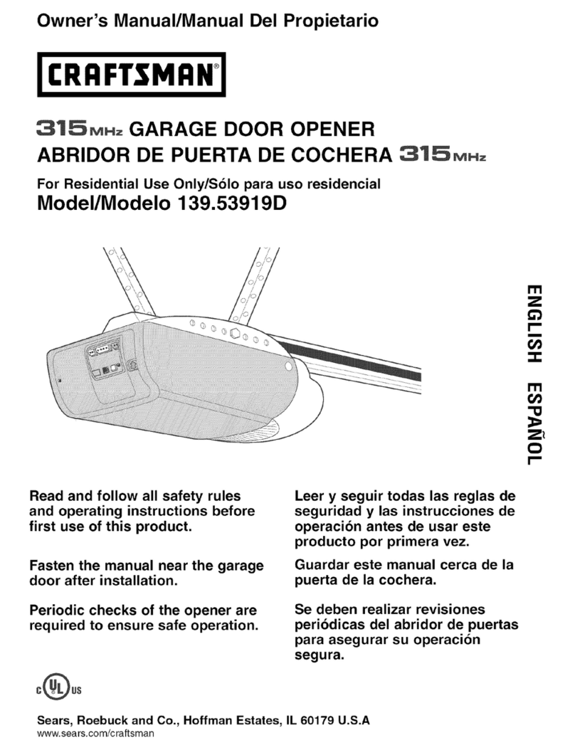 Craftsman 139.53919D owner's manual