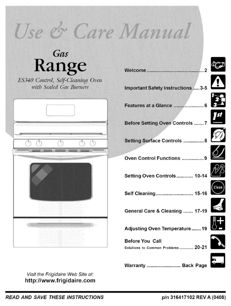 Frigidaire FGFB86DBA User manual