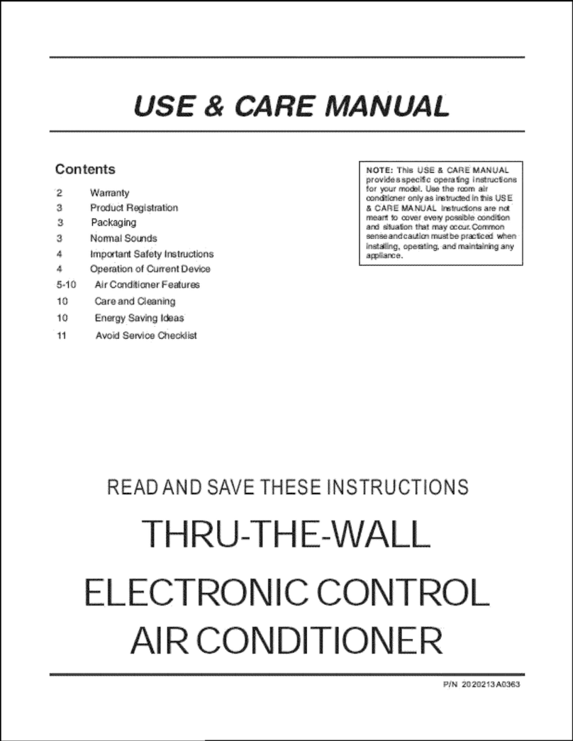 Frigidaire FAH14ES2TA User manual