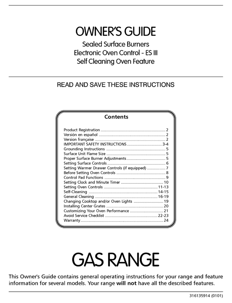 Frigidaire FGF368CXASA User manual