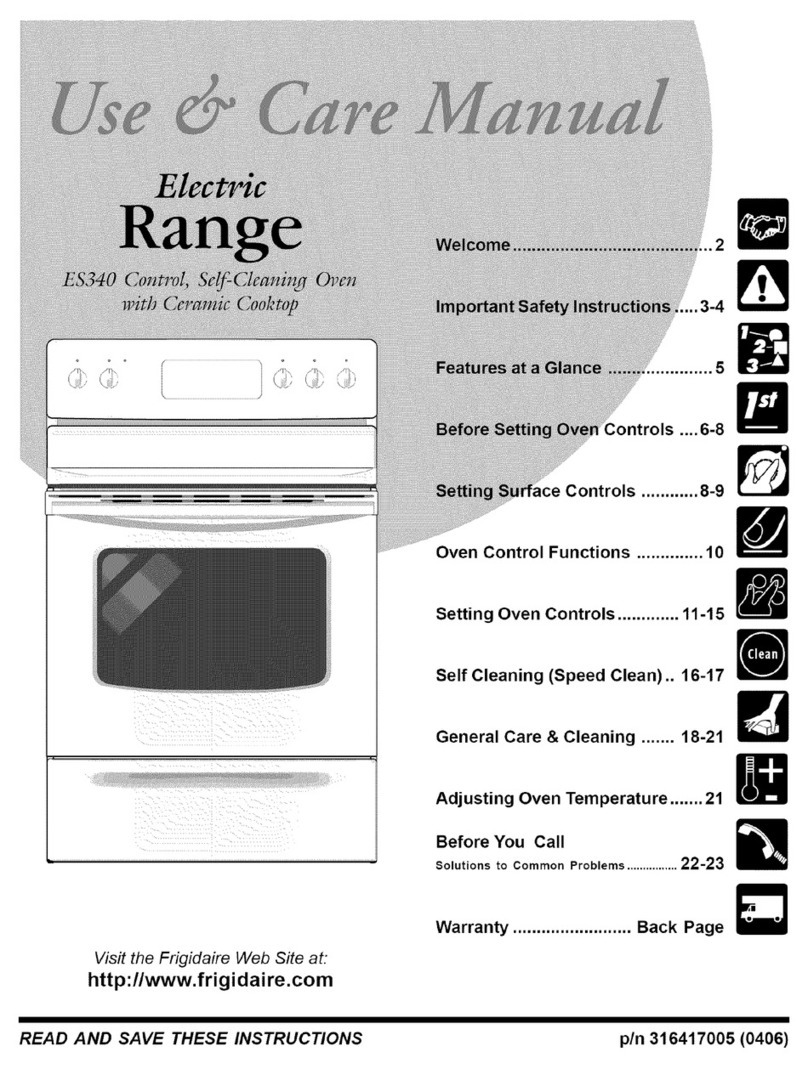 Frigidaire GLEF379DBA User manual