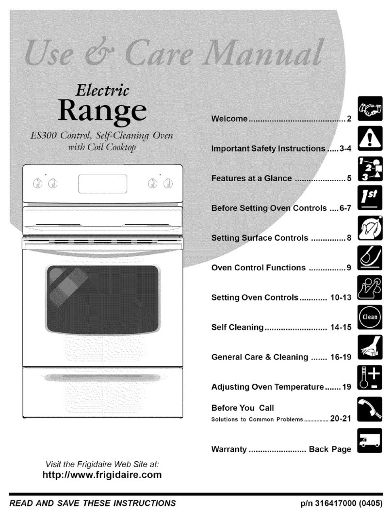 Frigidaire CFEF355FBA User manual