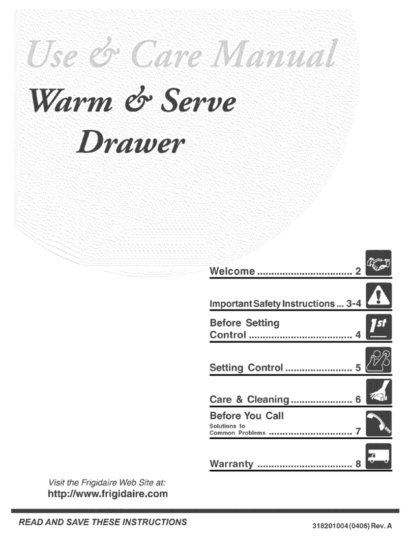 Frigidaire FEW30S2DCA Use & care manual