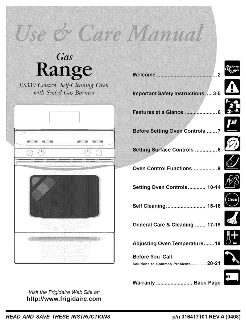 Frigidaire FGFB75DQA Use & care manual