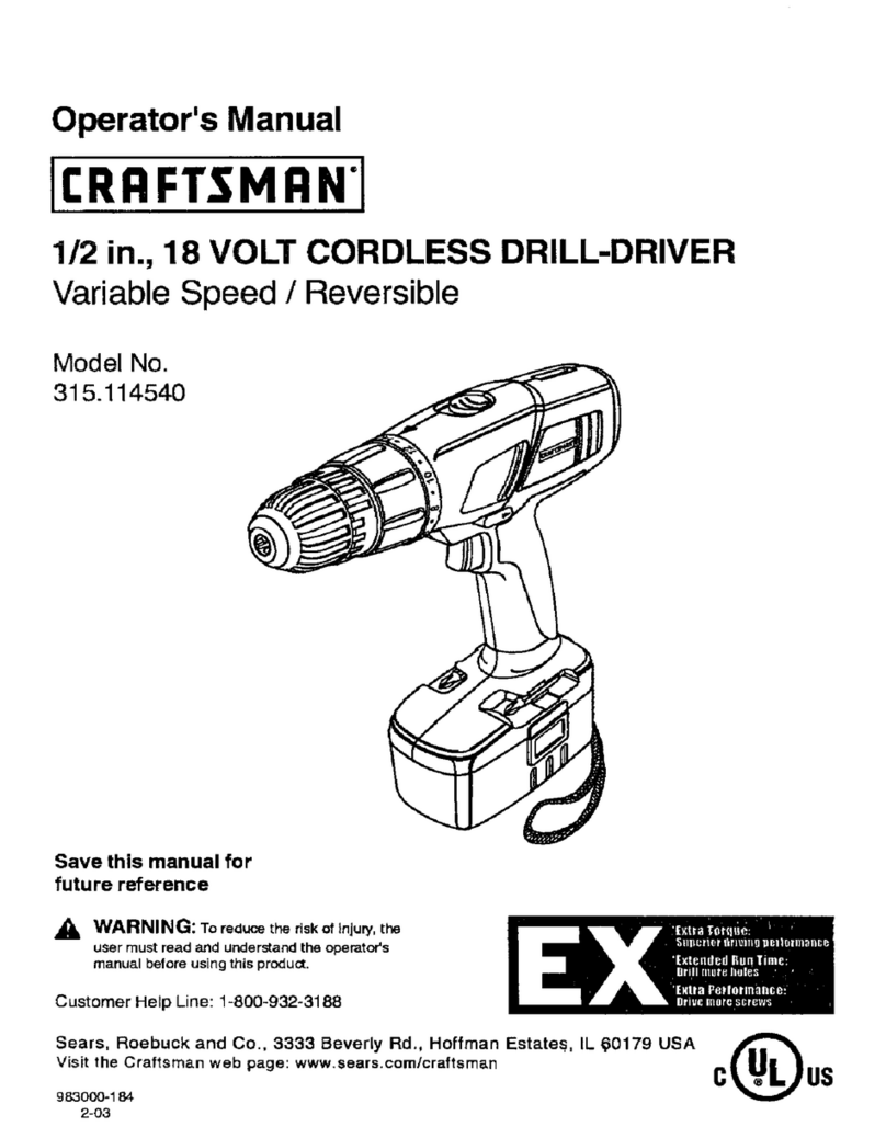 Craftsman 315.114540 Operator's manual
