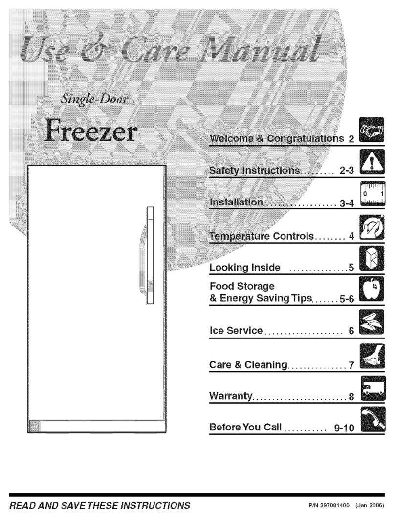 Frigidaire FPUH17D7KF0 User manual