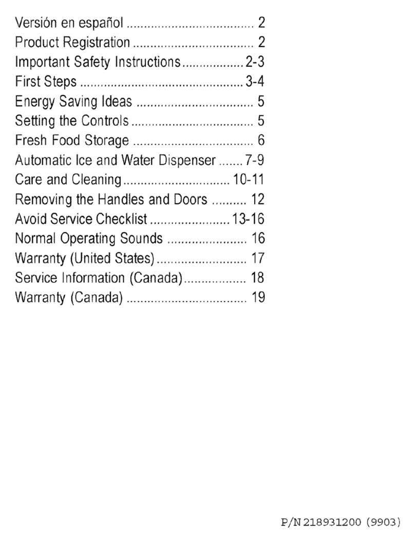 Frigidaire FRS26ZRGW7 Use & care guide