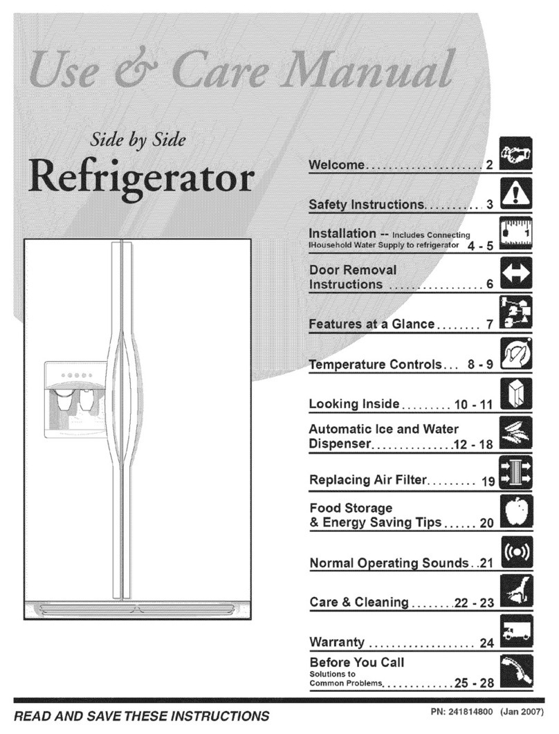 Frigidaire FSC23F7HB4 User manual