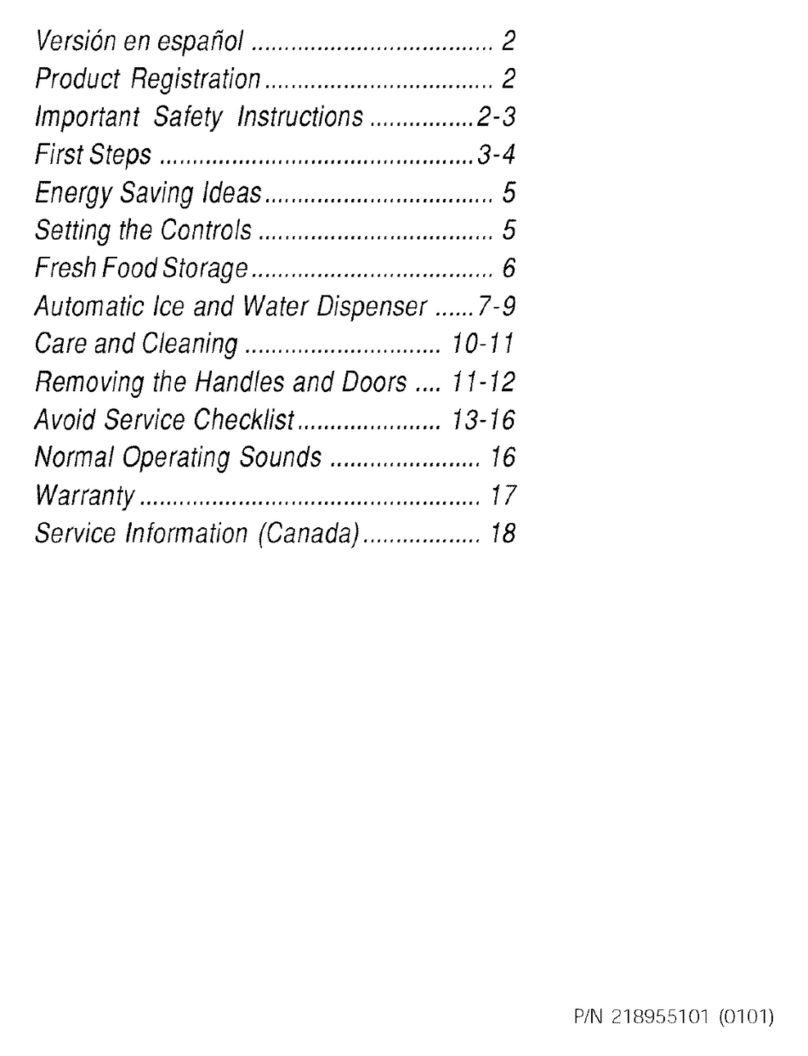 Frigidaire FRS26ZRGW9 User manual