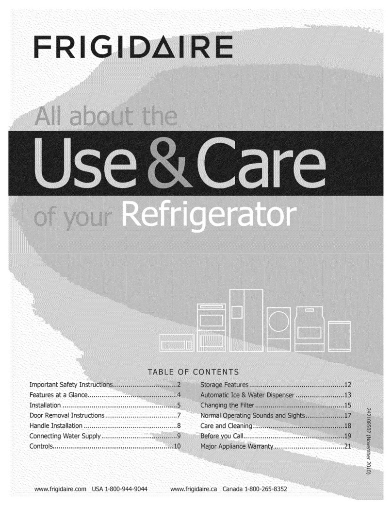 Frigidaire FGHS2368LE3 Owner's manual Frigidaire FGHS2368LE3 Owner's manual