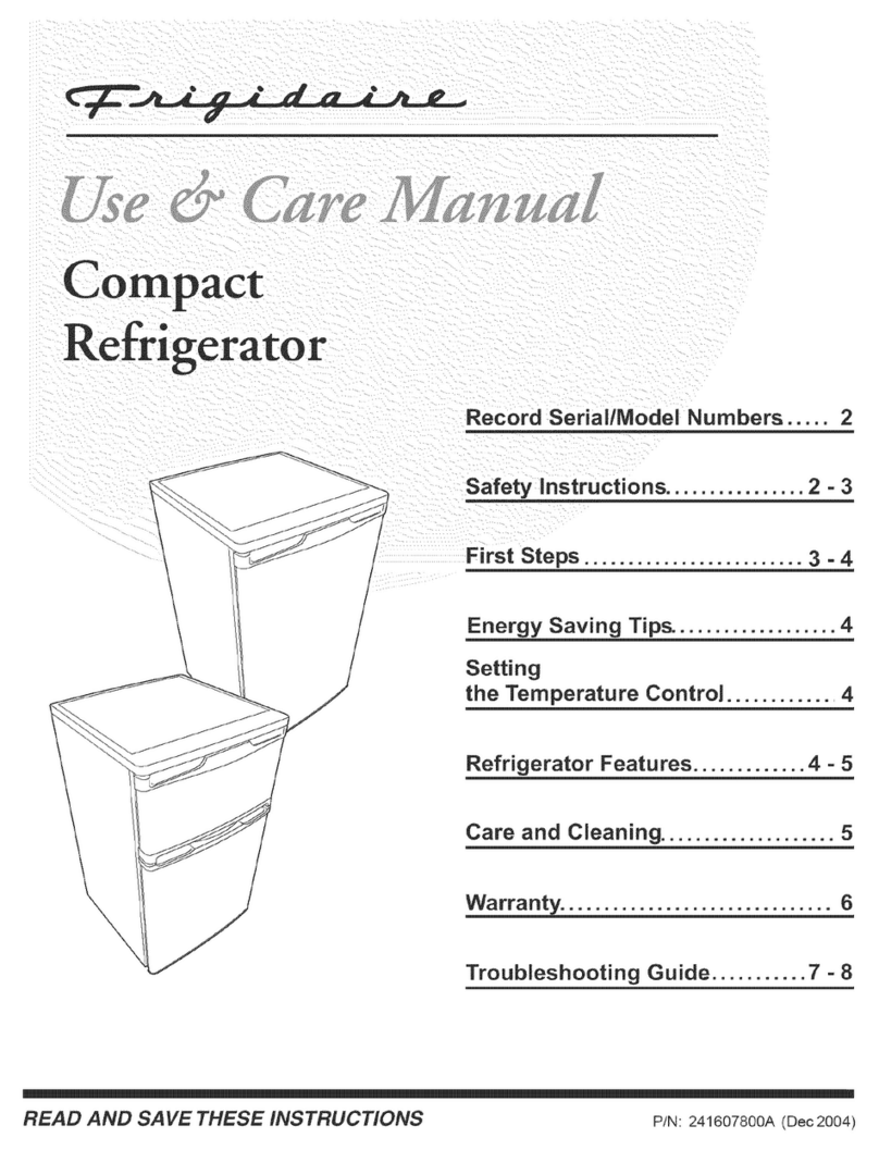 Frigidaire FRT05LG3DS User manual