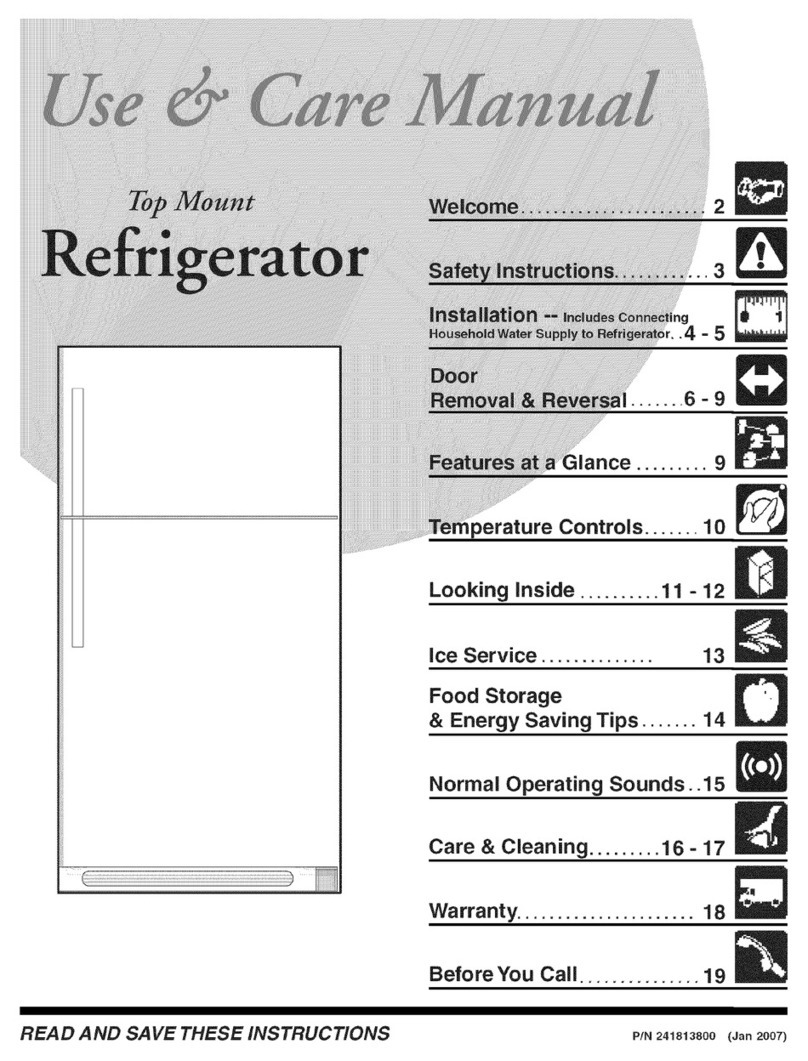Frigidaire GLHT186HB2 User manual