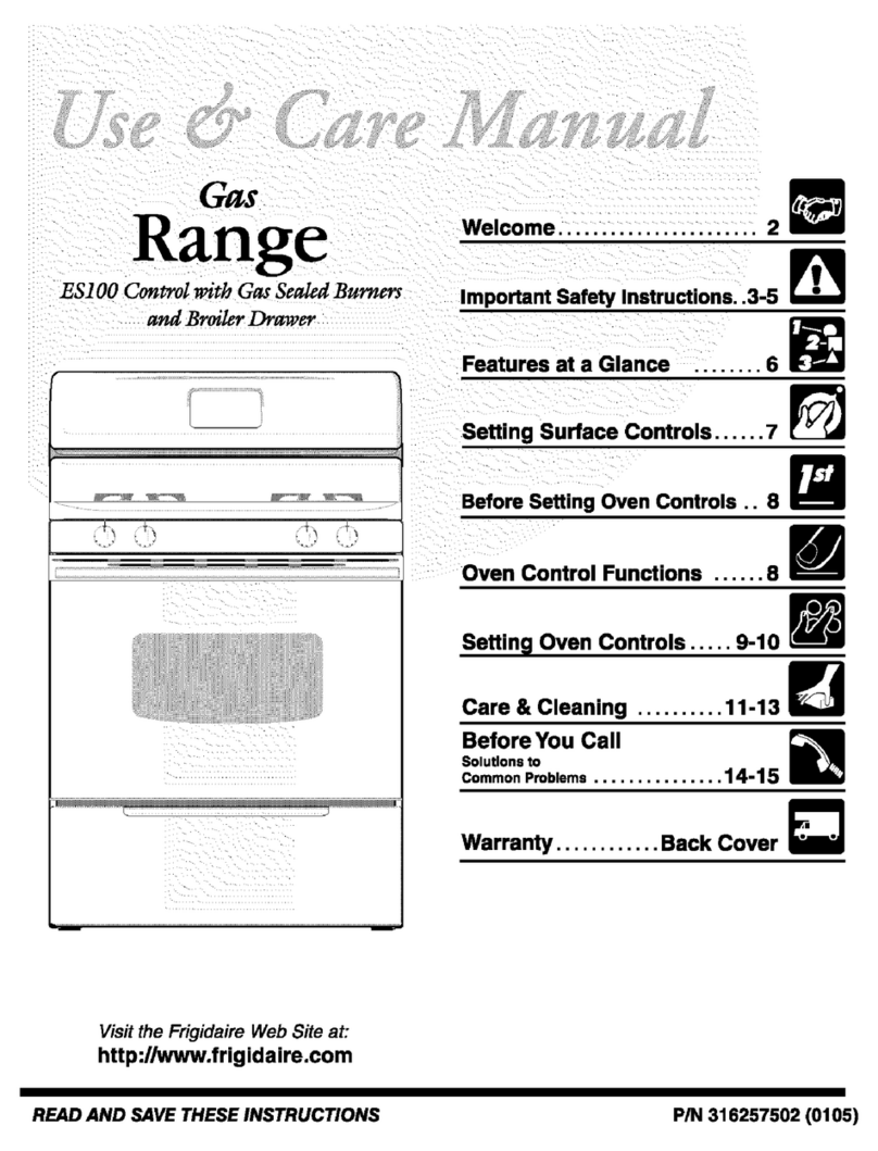 Frigidaire FGF337AWA User manual Frigidaire FGF337AWA User manual