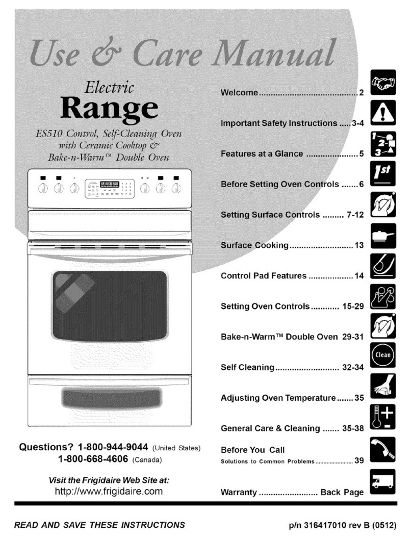 Frigidaire GLEFM97GPBA User manual