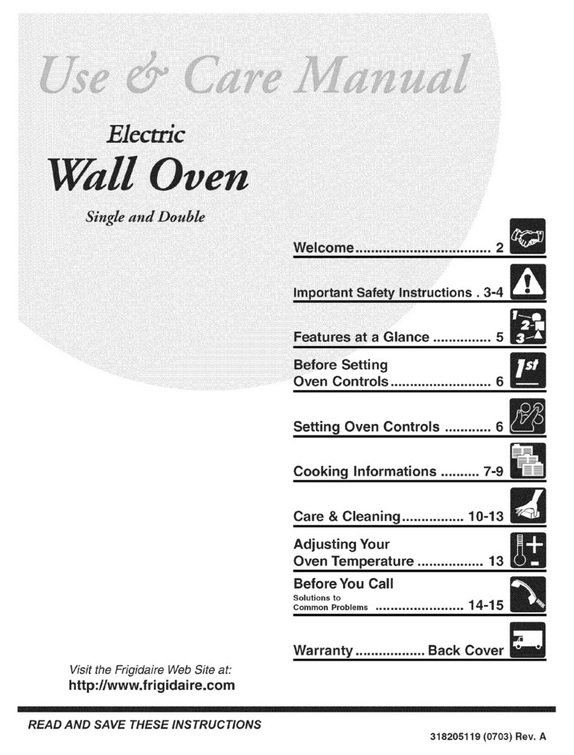 Frigidaire FEB30S7FCF User manual