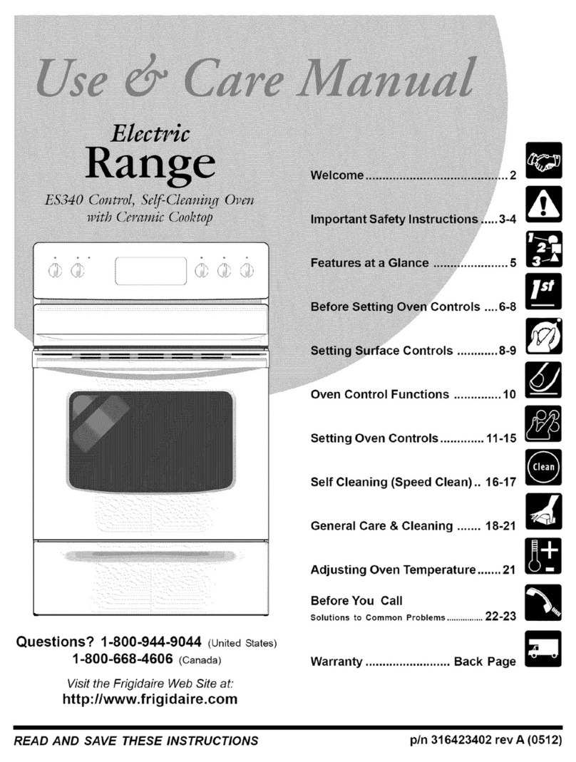 Frigidaire GLEF379DBK User manual