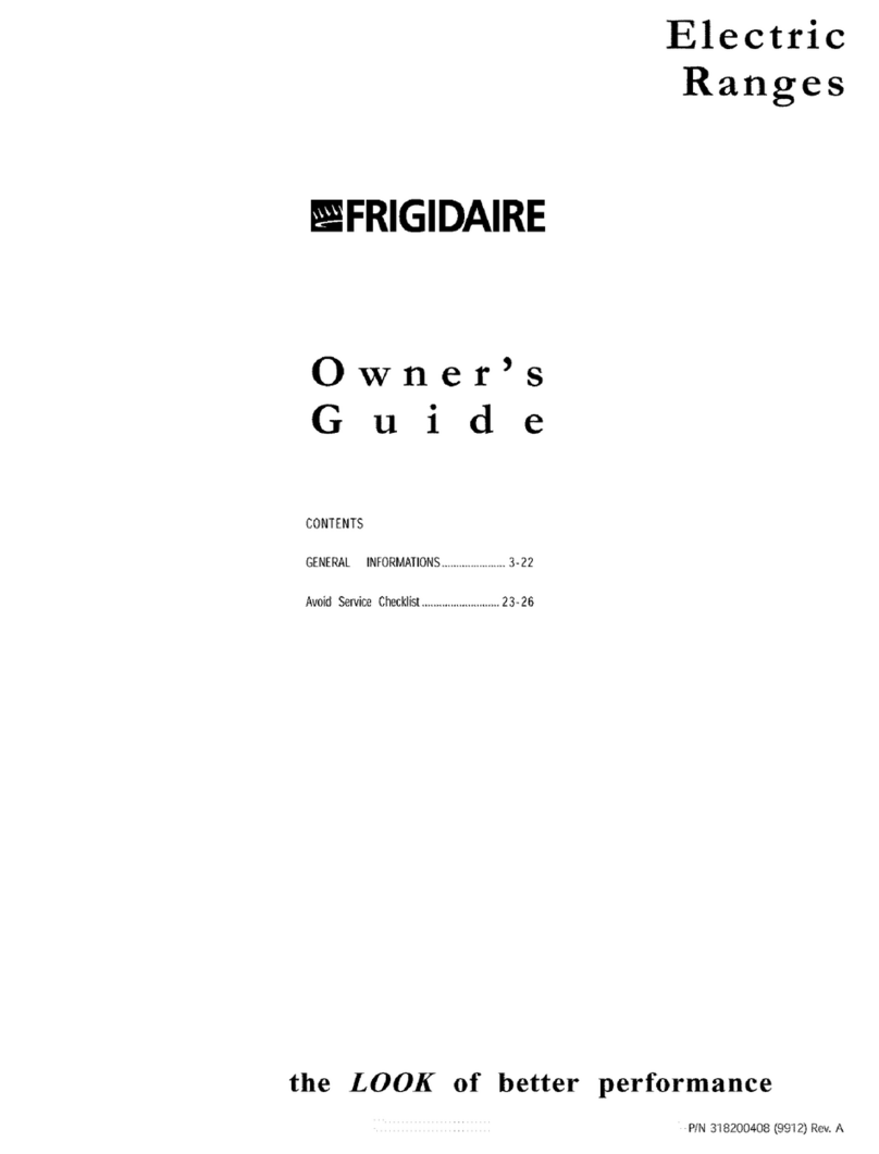Frigidaire FEFB68CQA owner's guide