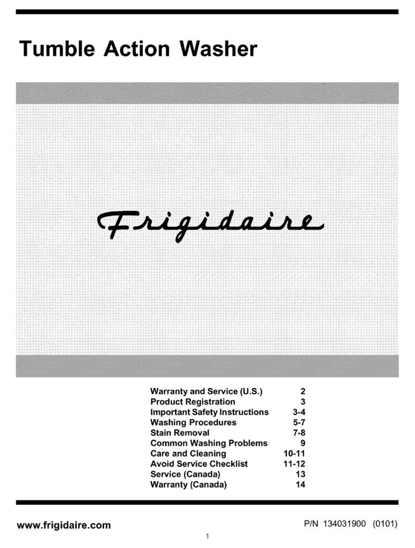 Frigidaire GSTR1670AS0 Owner's manual
