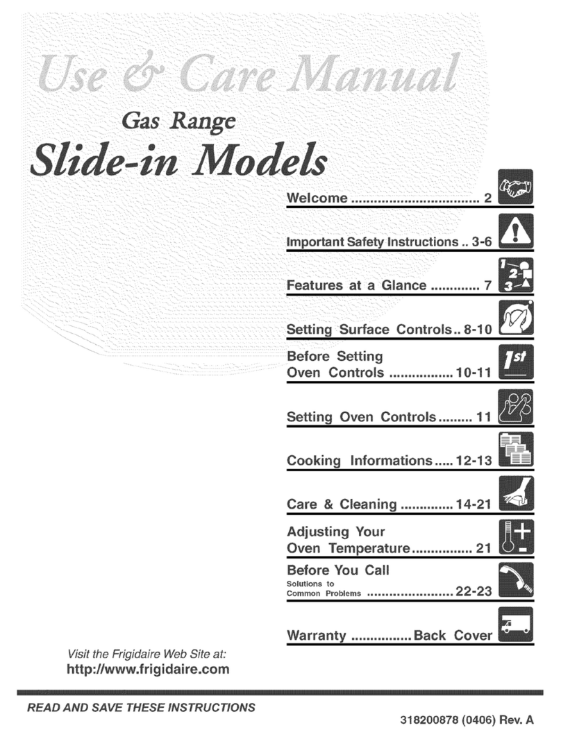 Frigidaire FGS379DBA User manual