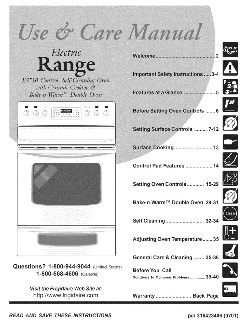 Frigidaire CPLEFMZ9GCA User manual