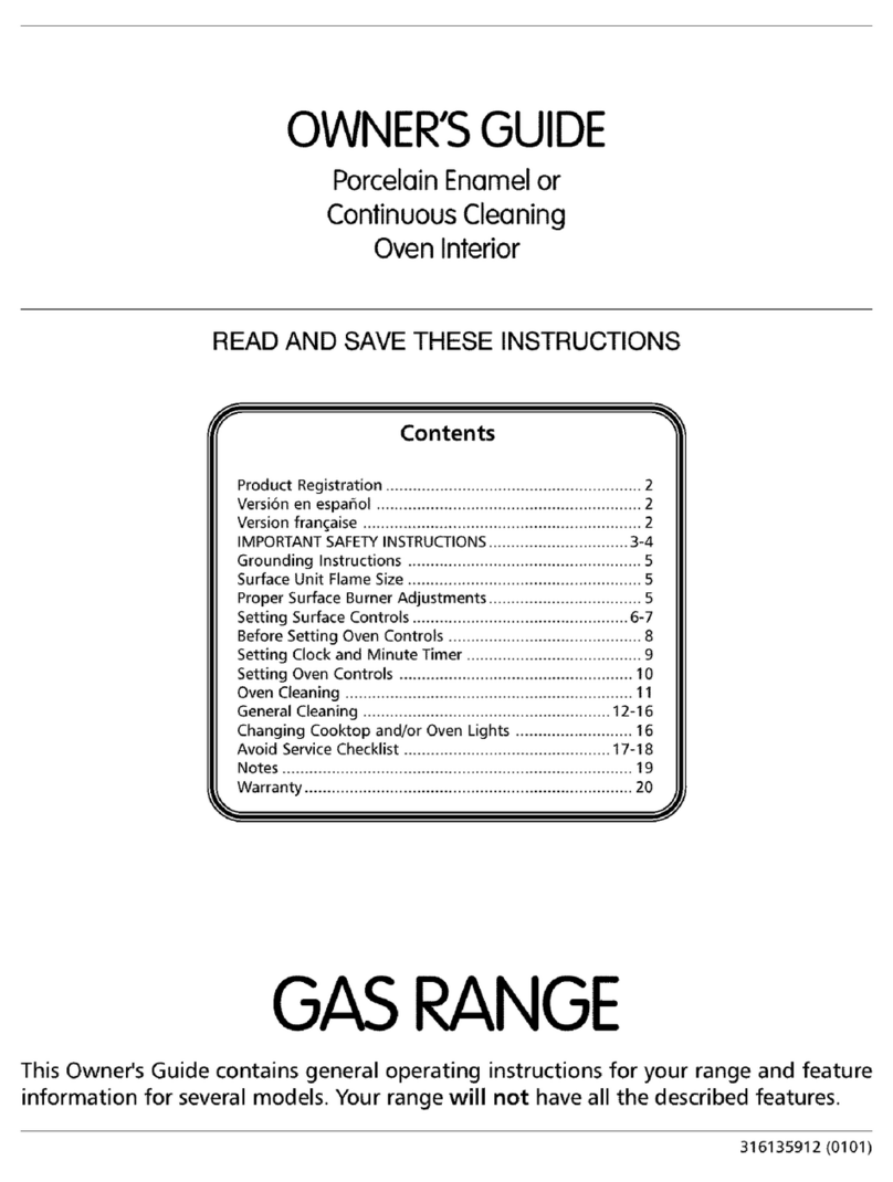 Frigidaire FPF311PHSA User manual