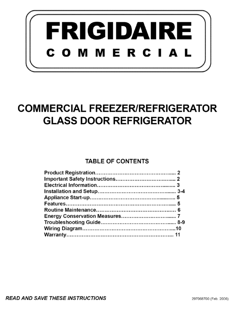 Frigidaire FCFS201LFB0 Owner's manual