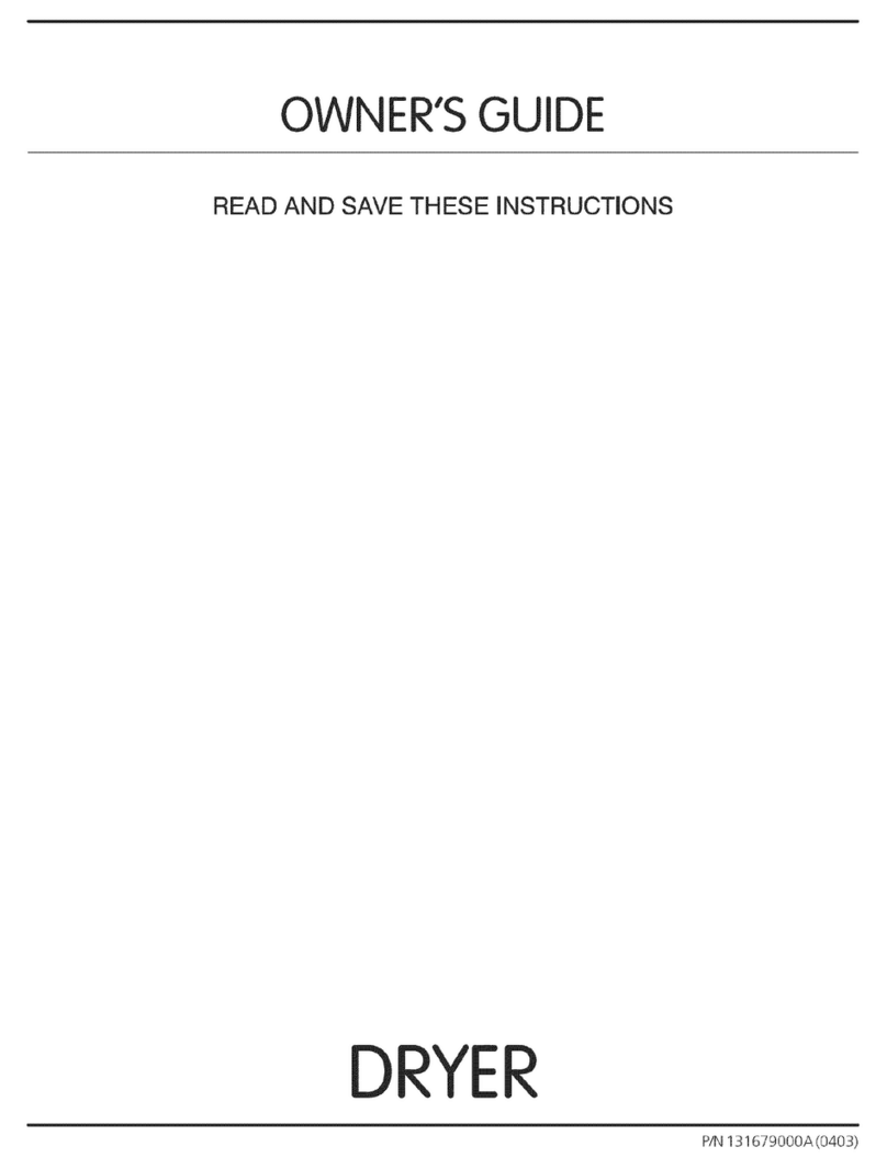 Frigidaire GLER341CDC0 User manual