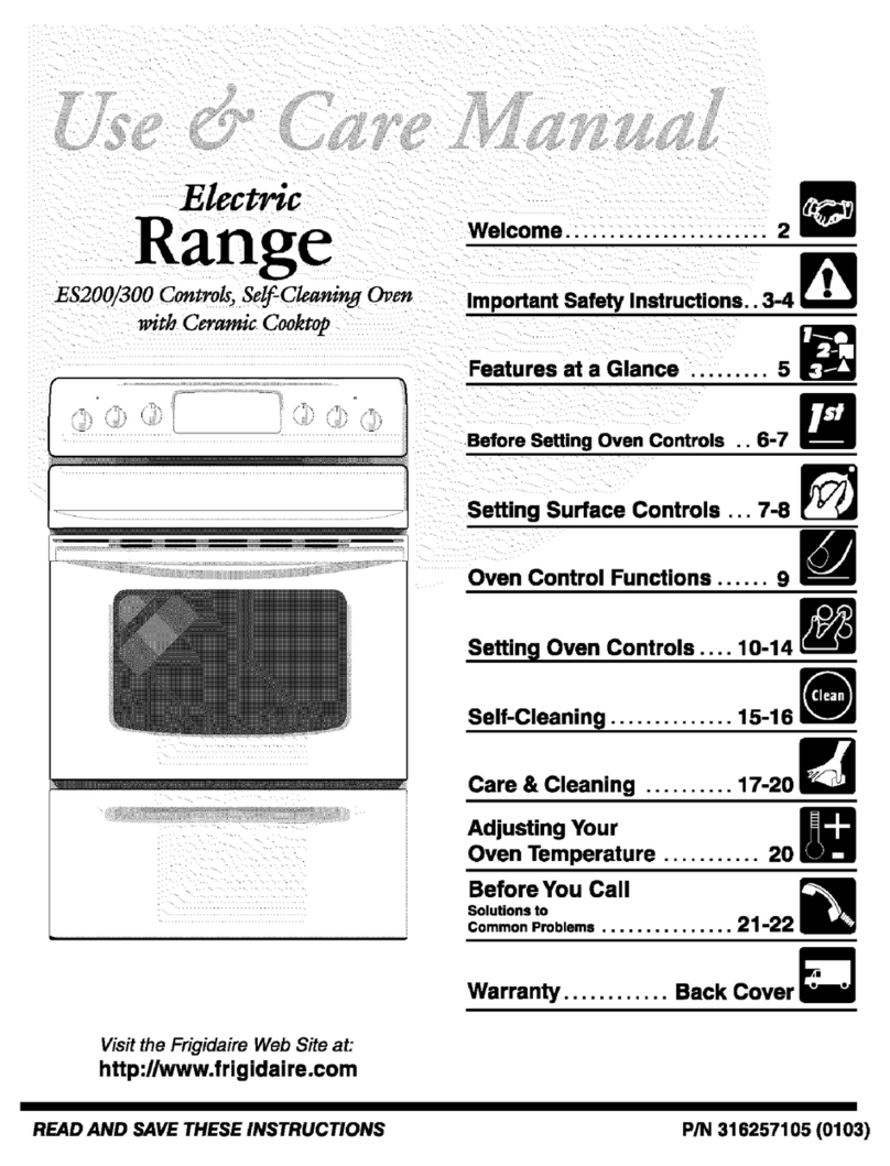 Frigidaire FEF365ASC User manual
