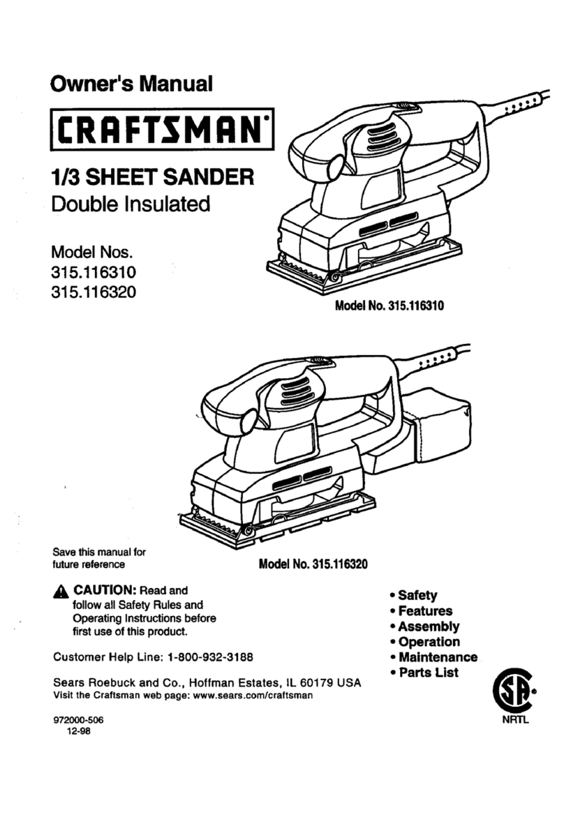 Craftsman 315.116310 User manual
