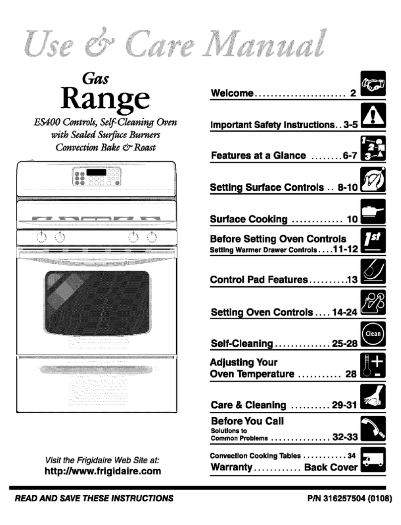 Frigidaire GLGF388ABB User manual Frigidaire GLGF388ABB User manual