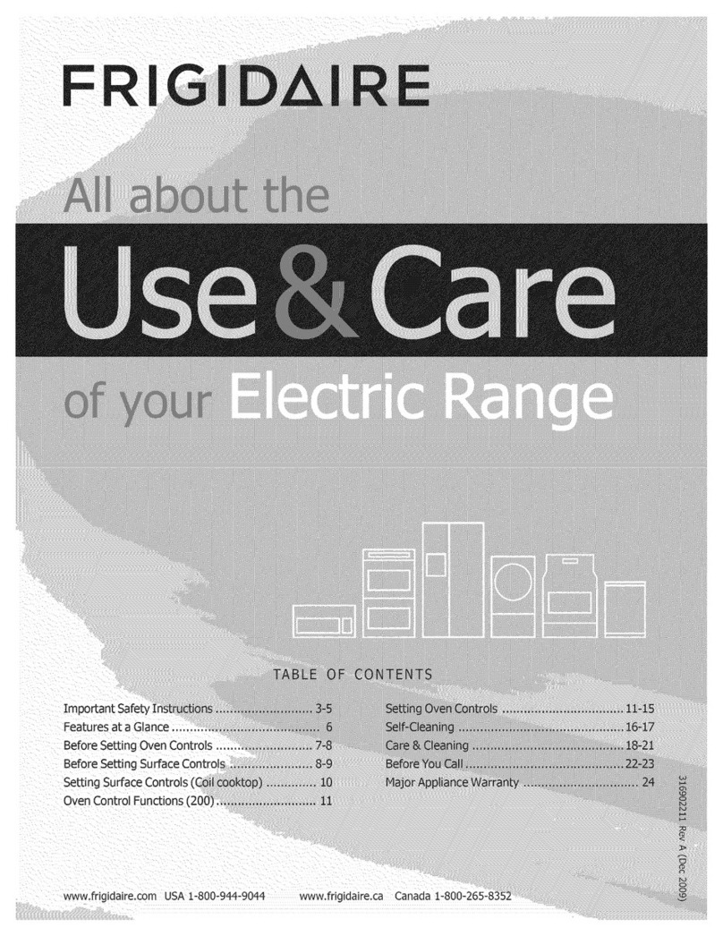 Frigidaire FFEF3015LSD Owner's manual Frigidaire FFEF3015LSD Owner's manual