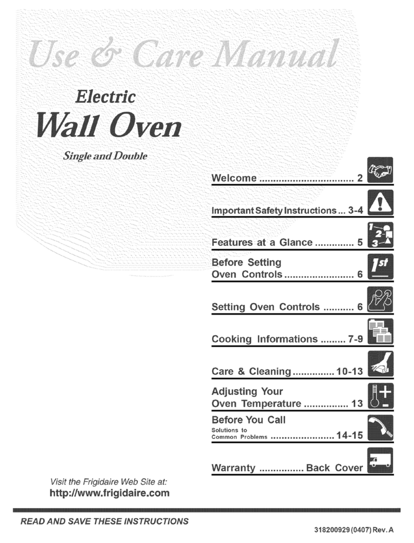 Frigidaire CFEB30S5DC3 User manual