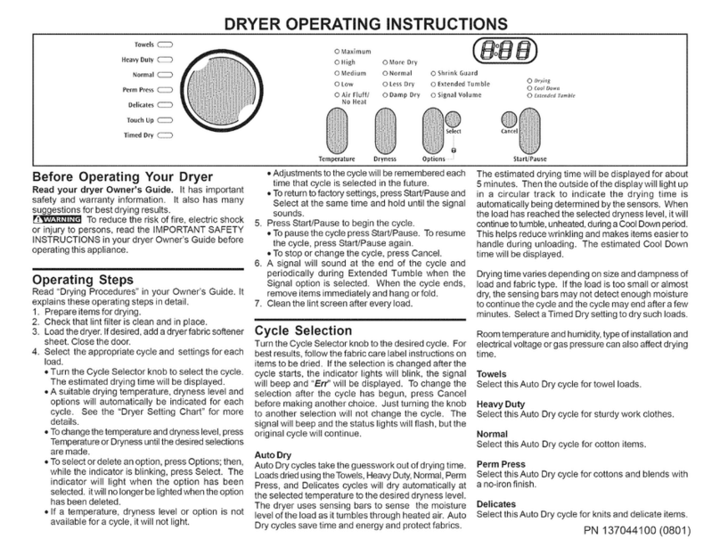Frigidaire AGQB6400FS1 User manual Frigidaire AGQB6400FS1 User manual