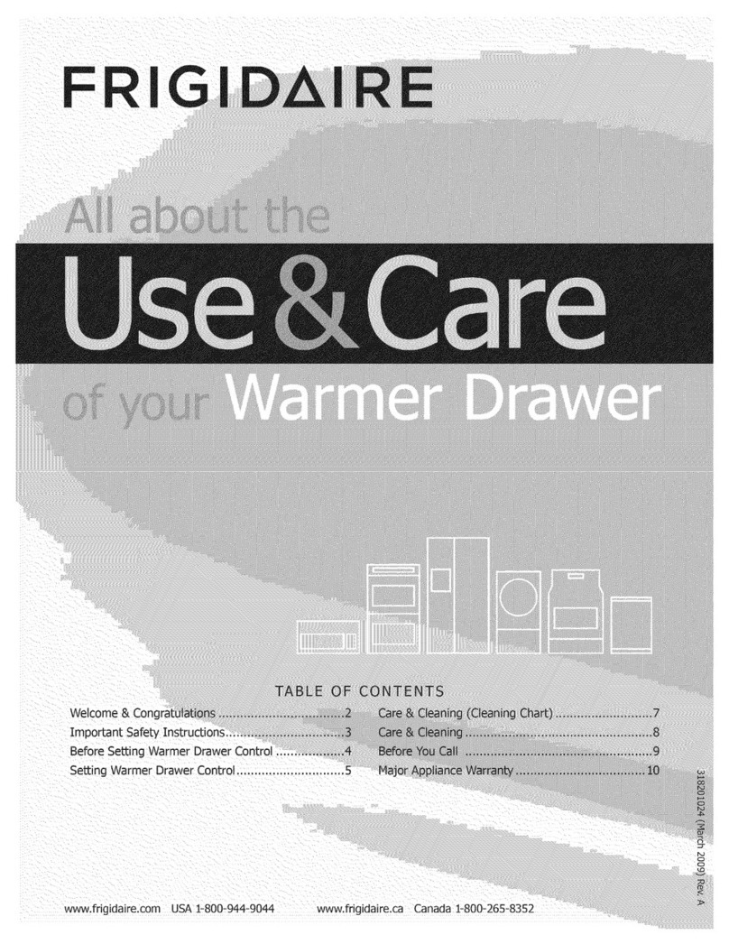 Frigidaire FPWD2785KFA Owner's manual