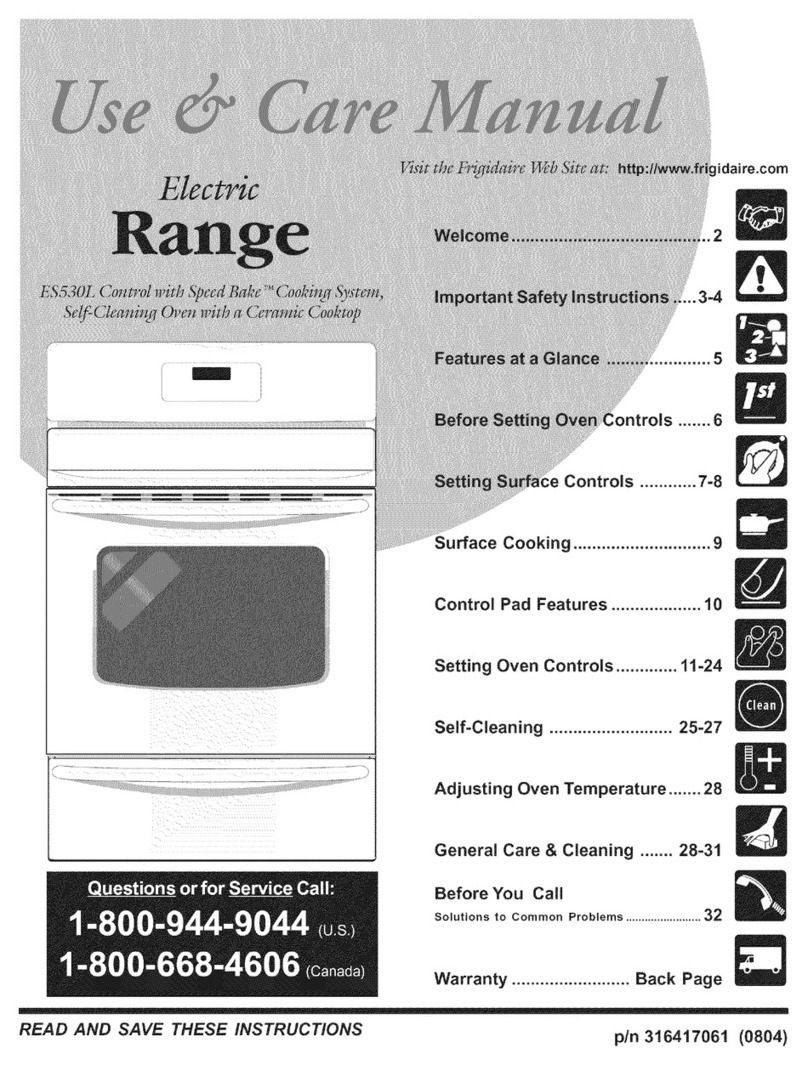 Electrolux FEFL79JBB Use & care manual