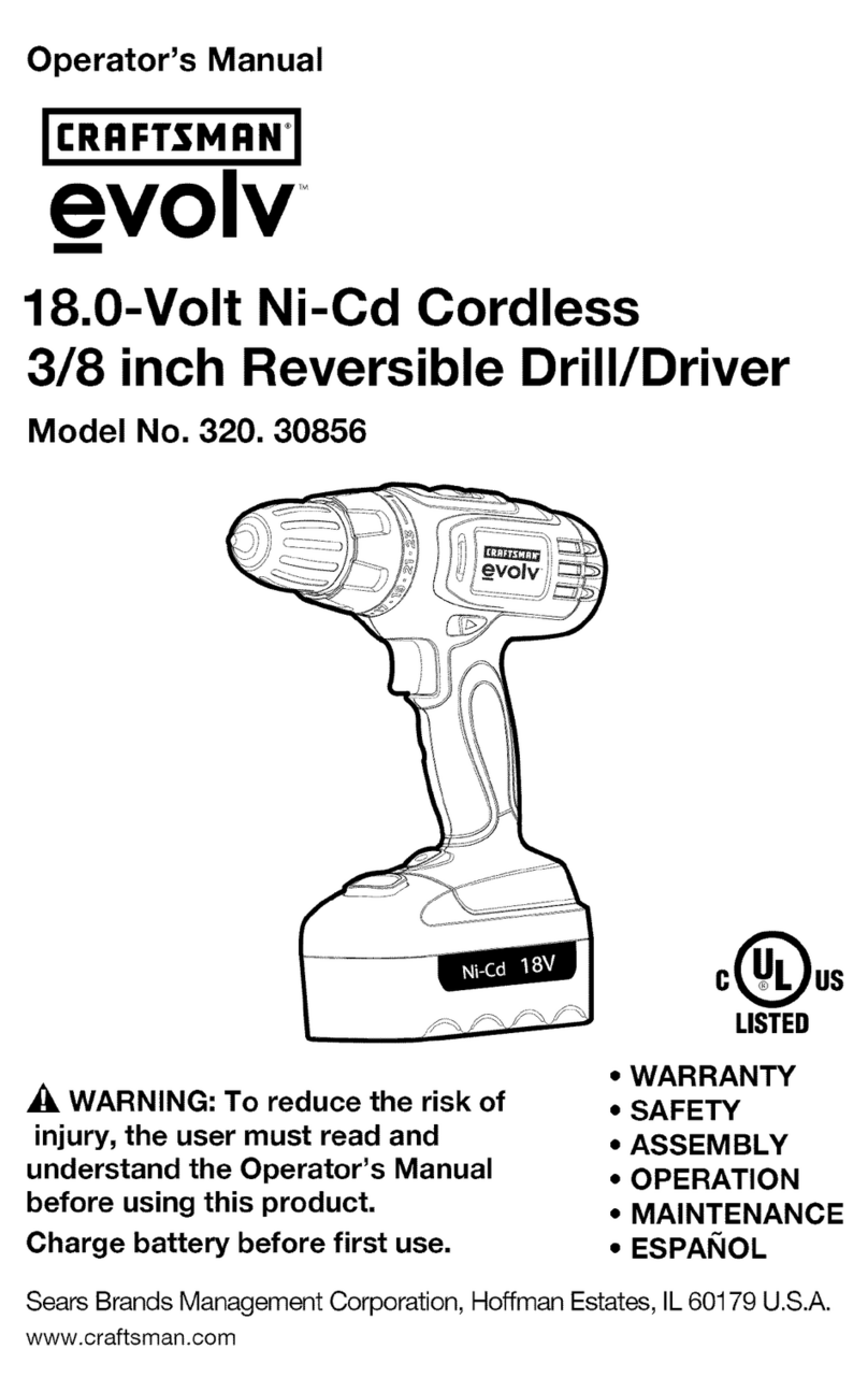 Craftsman evolv 320.30856 User manual