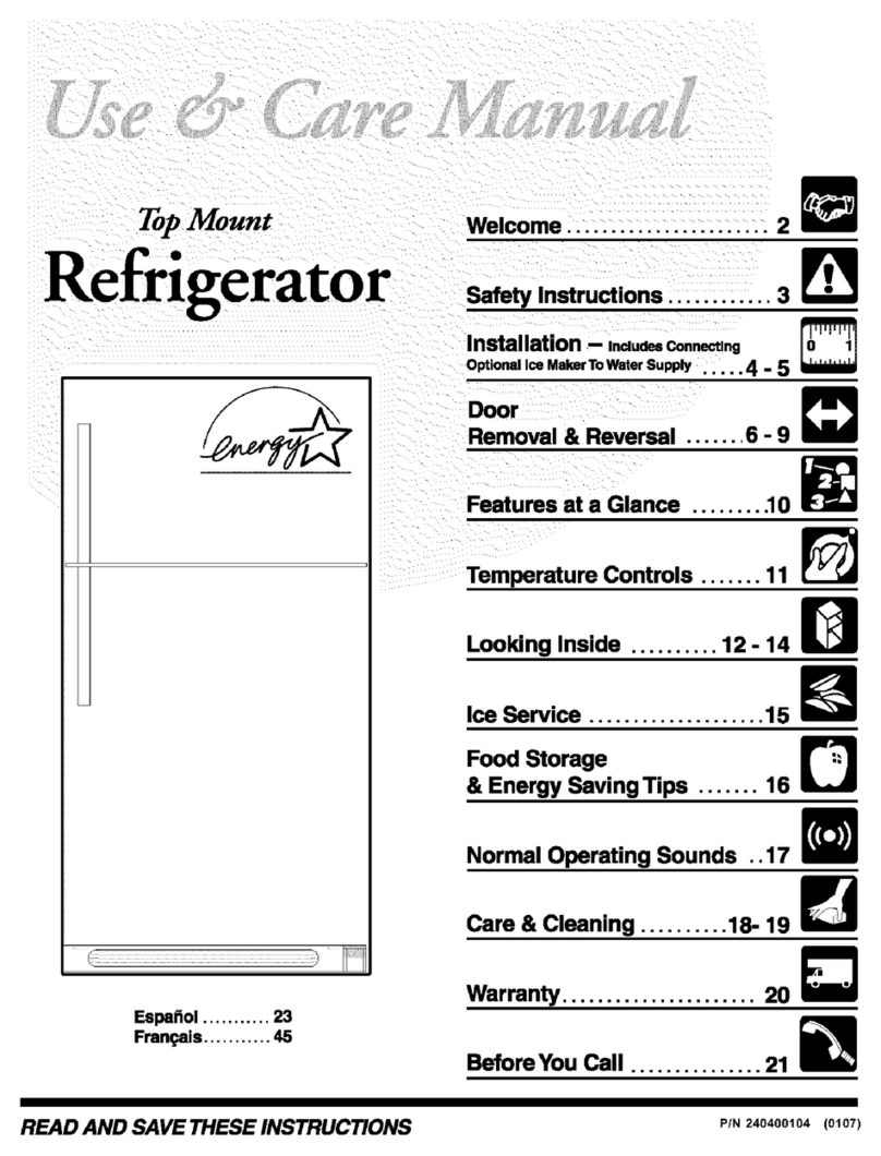 Electrolux FRT17A2AQ0 User manual