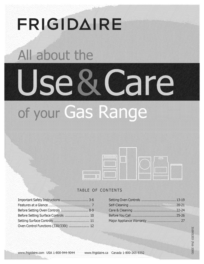 Frigidaire LGGF3032KWC Owner's manual Frigidaire LGGF3032KWC Owner's manual