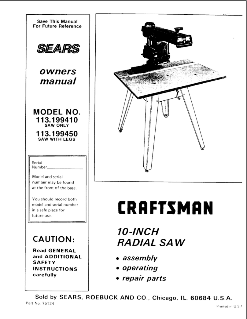 Craftsman 113.199410 owner's manual