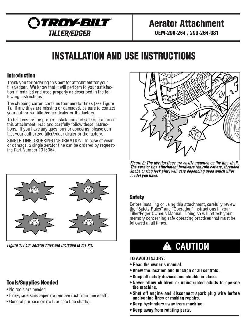 Troy-Bilt OEM-290-264 Installation and use instructions