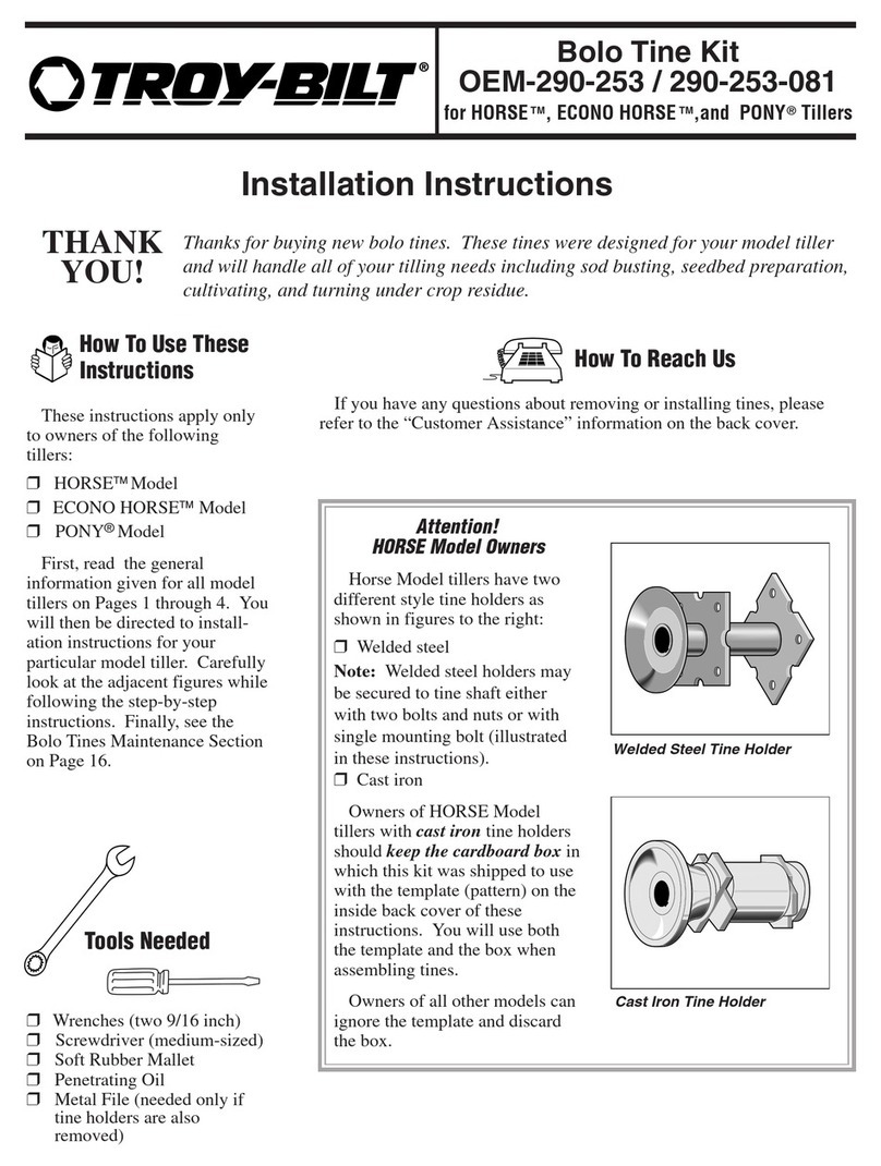 Troy-Bilt OEM-290-253 installation instructions