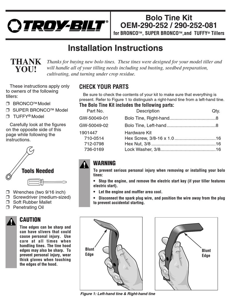 Troy-Bilt OEM-290-252 User manual