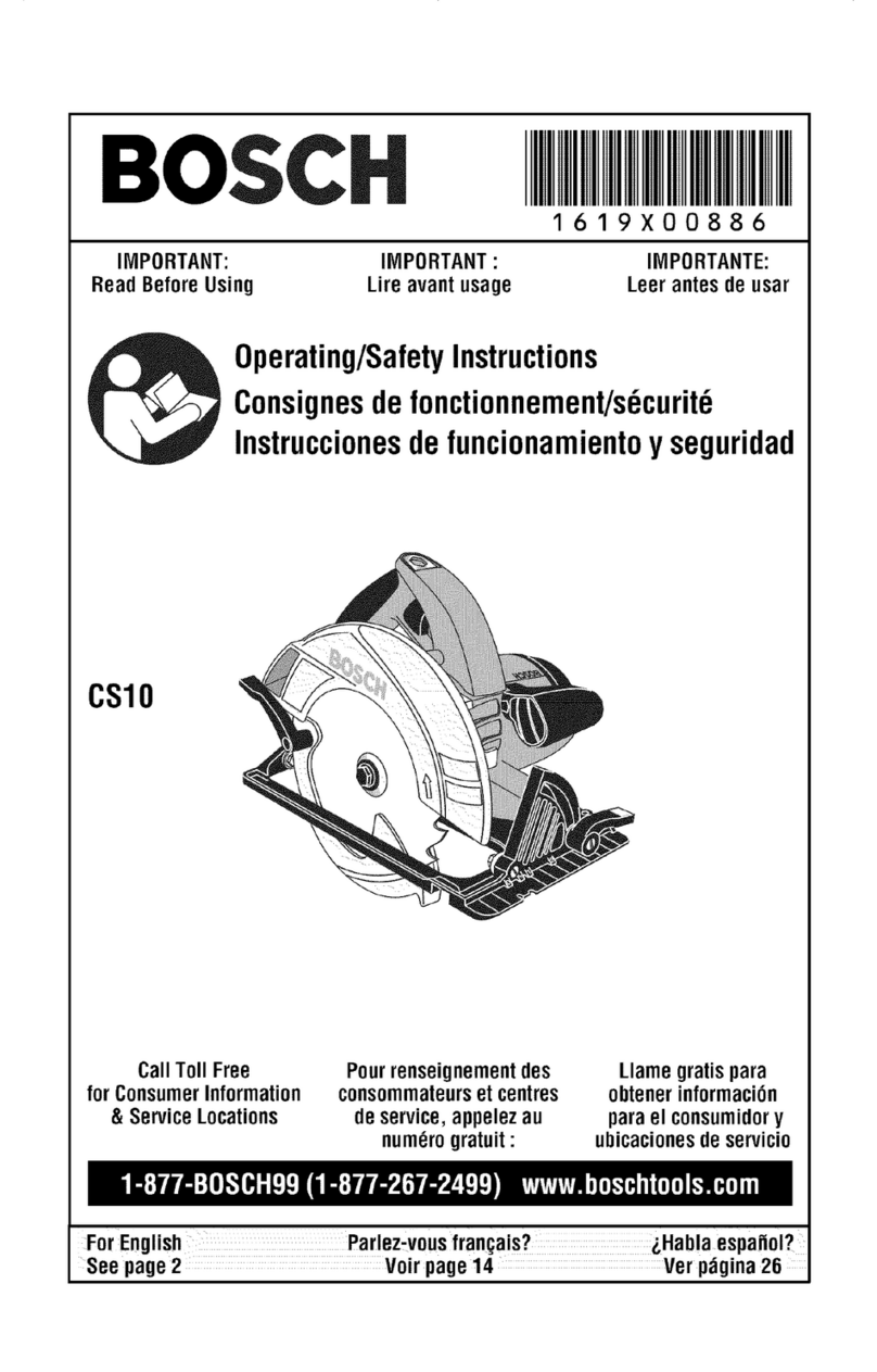 Bosch CS10 Assembly instructions