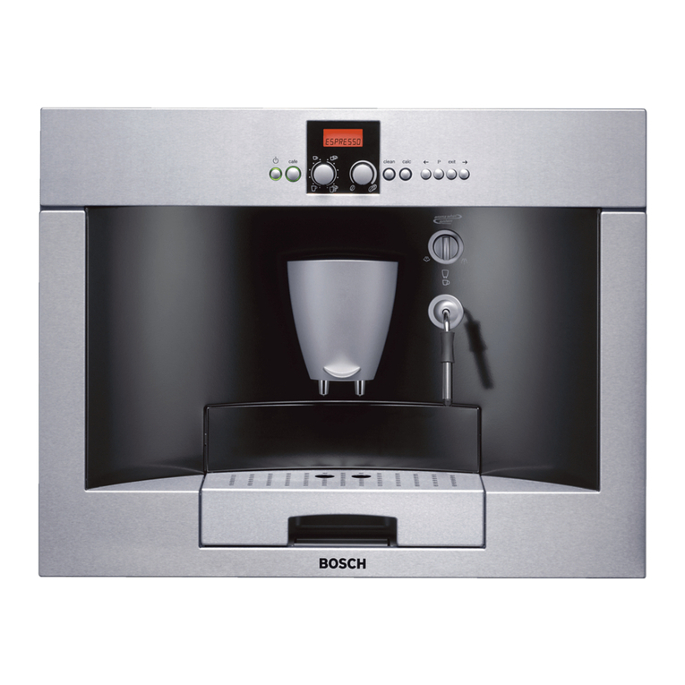 Bosch TKN68E75UC - Benvenuto Coffee System User manual
