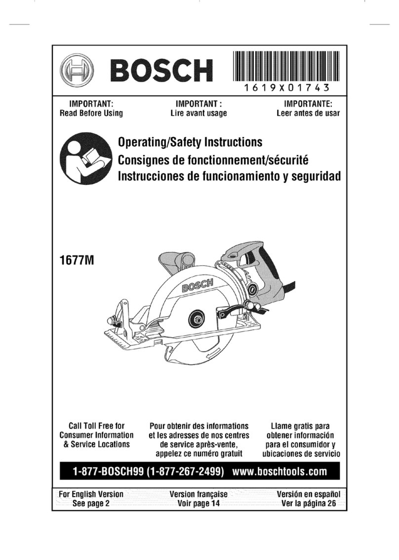 Bosch 1677M User manual