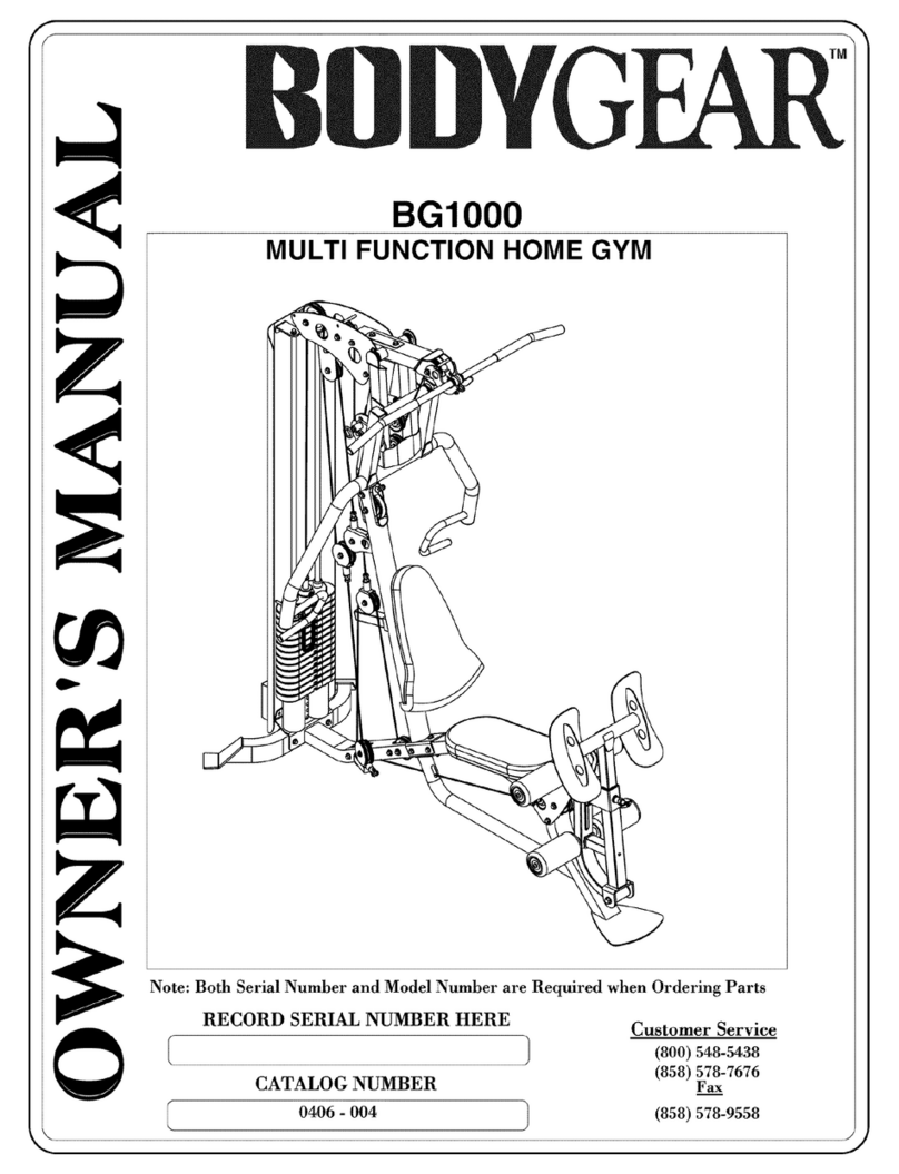 BODYGEAR BG1000 owner's manual