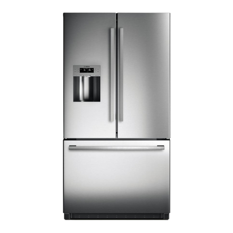 Bosch Refrigerator Operating and OPERATING AND INSTALLATION Manual
